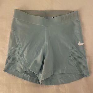 Baby Blue Nike Pro Dri-Fit Spandex Shorts Size S